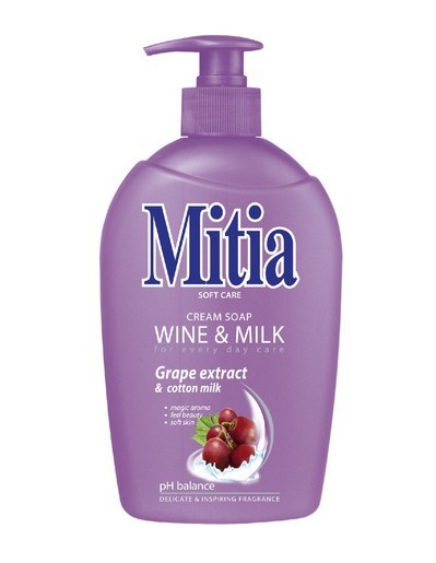Mitia 500ml tek.mýdlo Wine&Milk